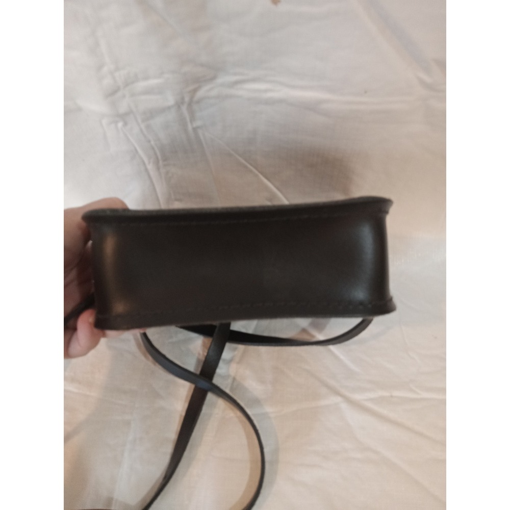Cambridge Satchel Company Black Cream Leather Crossbody Bag Handmade GB - Picture 4 of 6